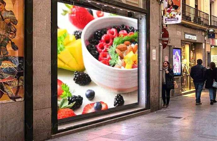 Pantalla de escaparate